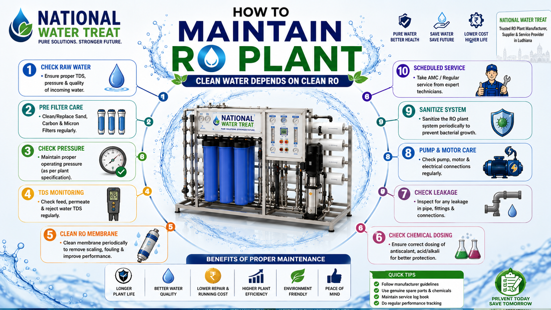 RO Plant Maintenance in Ludhiana | Commercial & Industrial RO Service