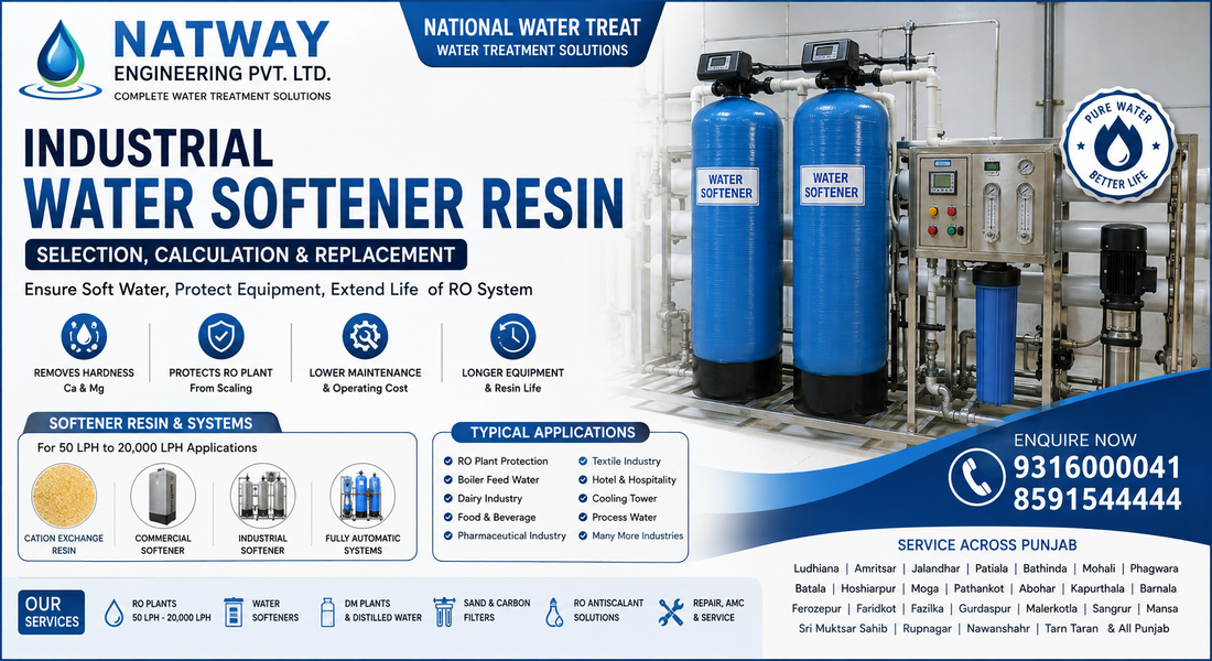 Industrial Water Softener Resin: Selection & Replacement | NATWAY engg