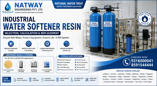 Industrial Water Softener Resin: Selection & Replacement | NATWAY engg