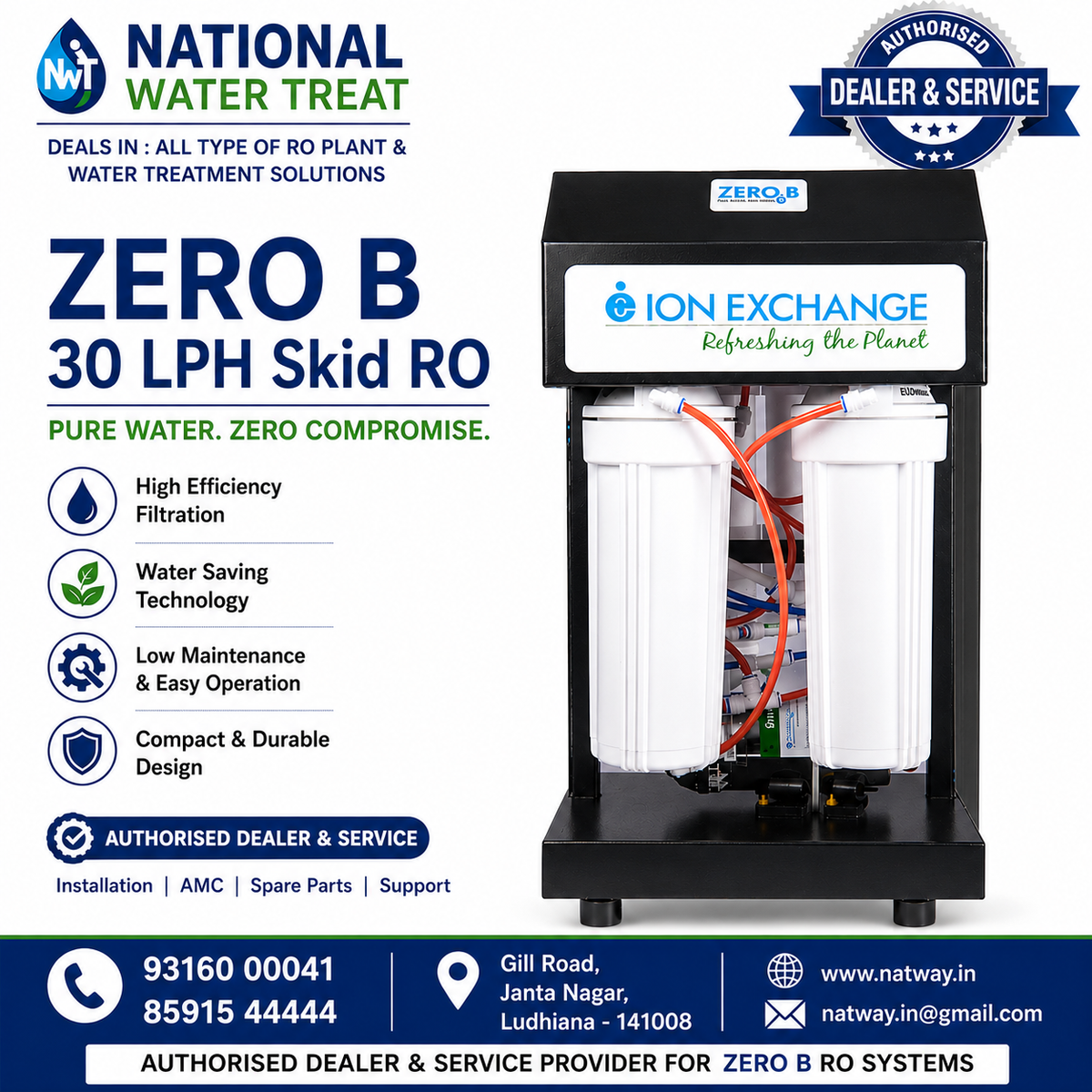 Zero B 30 LPH Skid RO