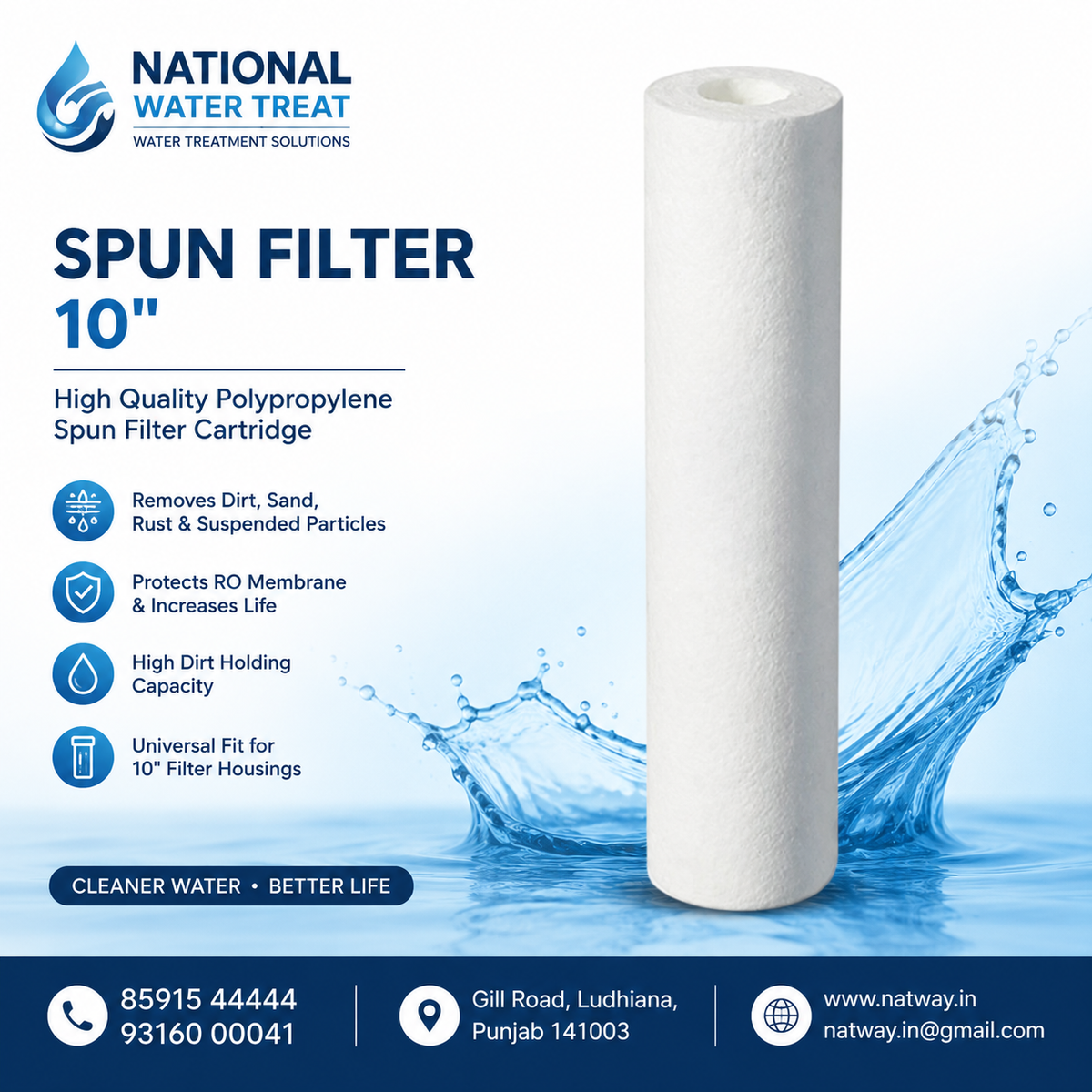 spun Filter 10"